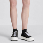 Walk'n'Platform Sneaker Technical Mesh – the technical mesh upper showcases a nude Macrocannage motif – LUX VERSE Luxury Designer Fashion Outlet