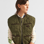 Quilted light Re-Nylon vest – made from recycled nylon, this vest is both eco-friendly and durable – LUX VERSE Luxury Designer Fashion Outlet