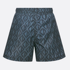 Blue Kids'SwimShorts – crafted in blue technical fabric with a deep blue print and allover spray effect, – LUX VERSE Luxury Designer Fashion Outlet