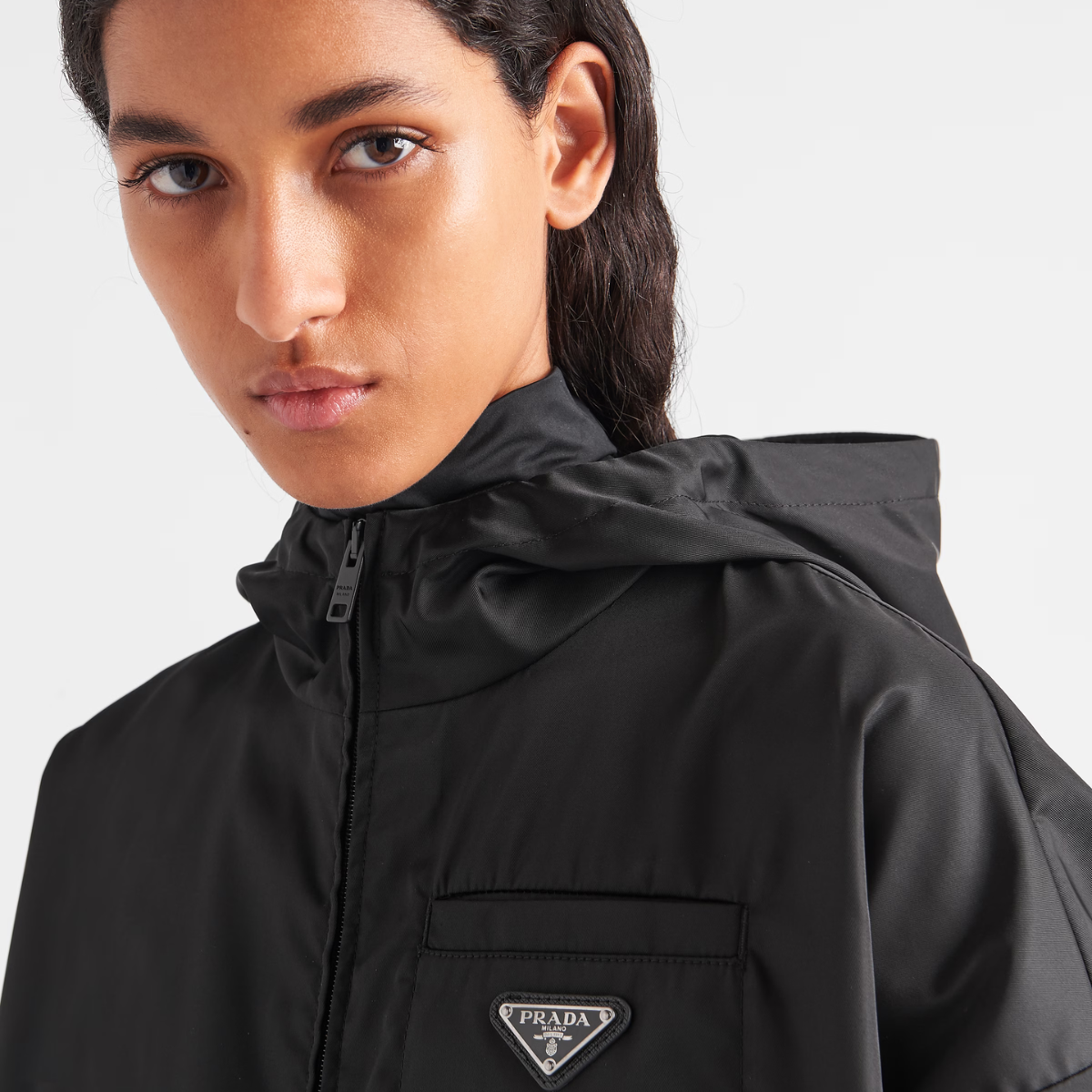 Re-Nylon cropped jacket – made from recycled materials, this jacket not only adds a trendy touch to your – LUX VERSE Luxury Designer Fashion Outlet