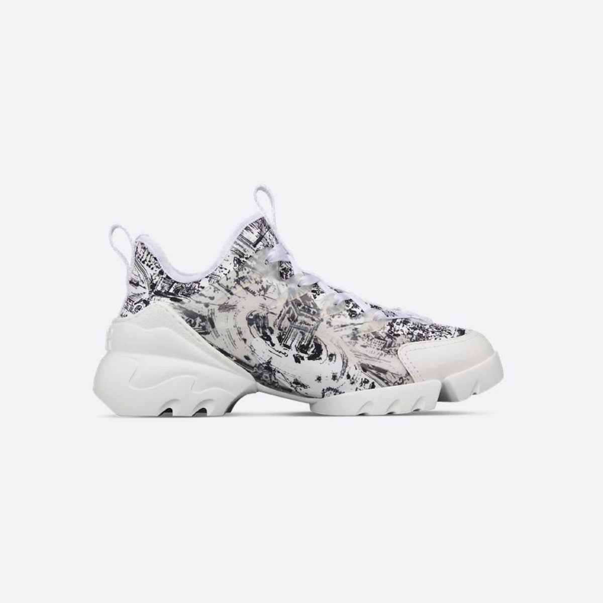 D-Connect Printed Fabric Sneaker – the pairing of materials accented by the signature lends contemporary appeal to – LUX VERSE Luxury Designer Fashion Outlet