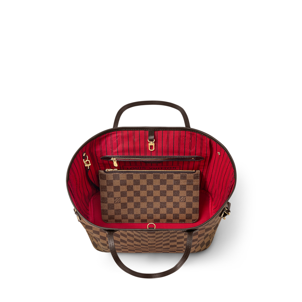 Neverfull MM Cerise Red – the Neverfull MM tote unites timeless design with heritage details – LUX VERSE Luxury Designer Fashion Outlet