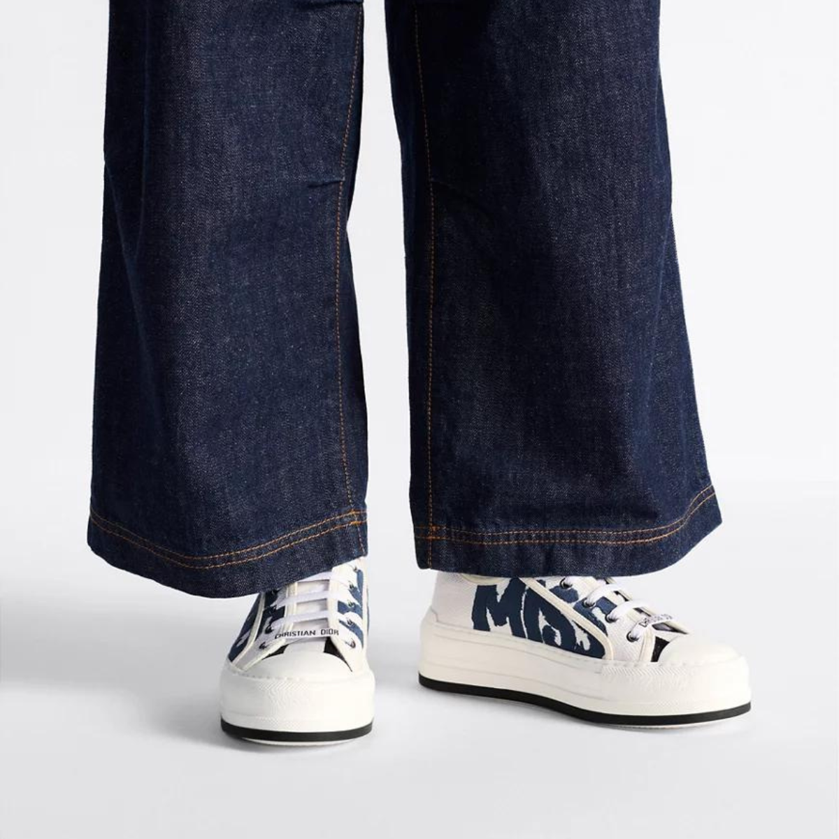 Walk'n'Platform Sneaker – the Walk'n'platform sneaker showcases the deep blue Miss Graffiti motif, a nod to – LUX VERSE Luxury Designer Fashion Outlet