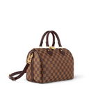 Speedy Bandoulière 25 Brown – 25 x 19 x 15 cm(Depth x Height x Width) Damier Ebene coated canvas Smooth – LUX VERSE Luxury Designer Fashion Outlet