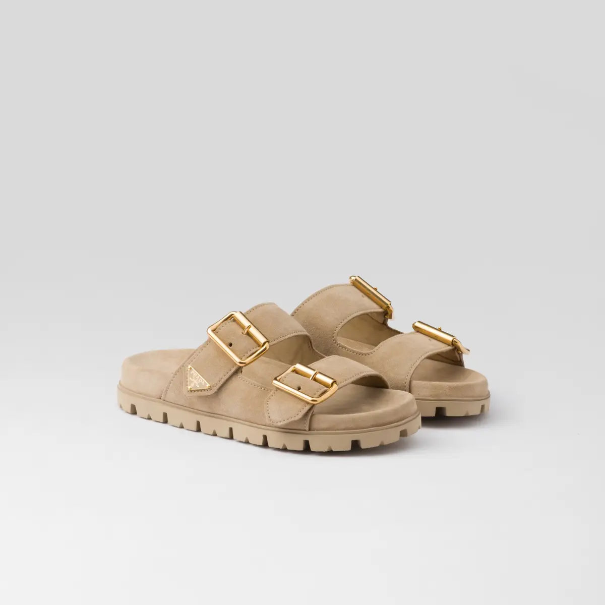 Suede strap slides – these suede slides with a casual style are defined by clean, contemporary lines – LUX VERSE Luxury Designer Fashion Outlet