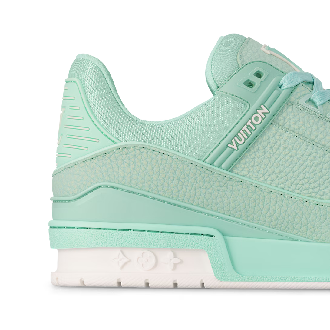 Trainer Leather Sneaker – this colorful interpretation of the Trainer sneaker comes in grained calf leather – LUX VERSE Luxury Designer Fashion Outlet