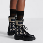 D-Major Ankle Boot Blue – the D-Major ankle boot reframes military inspiration with elements of House couture – LUX VERSE Luxury Designer Fashion Outlet