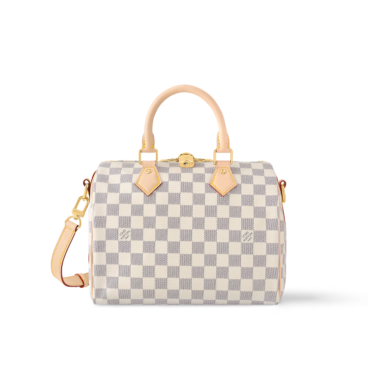 Speedy Bandoulière 25 Gray – the Speedy Bandoulière 25 handbag in fresh Damier Azur canvas is an ideal choice for – LUX VERSE Luxury Designer Fashion Outlet