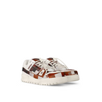Trainer Maxi Sneaker – this edition of the Trainer Maxi sneaker comes in calf leather printed with – LUX VERSE Luxury Designer Fashion Outlet