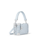 Side Trendy Trunk PM – a detachable leather handle and a removable and adjustable leather strap give carry – LUX VERSE Luxury Designer Fashion Outlet