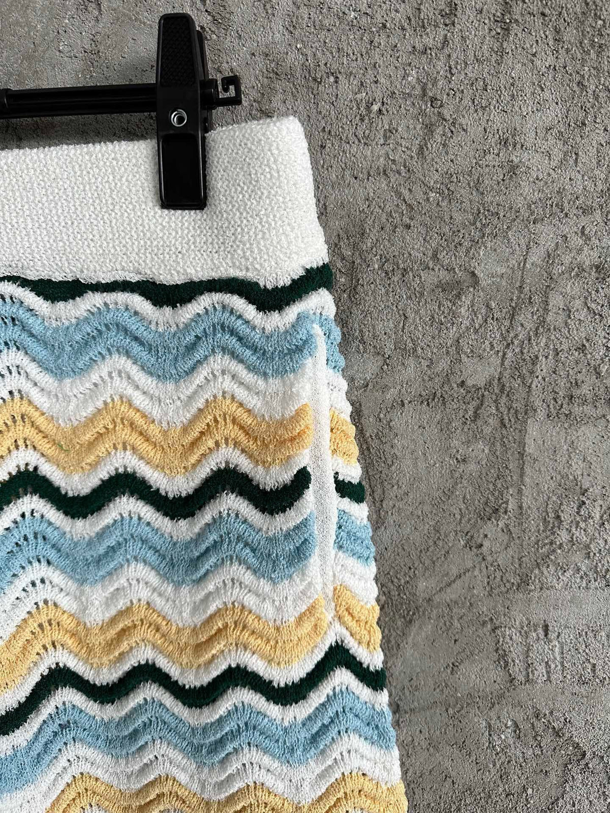 Multicolour Chevron Knit Shorts - Men's