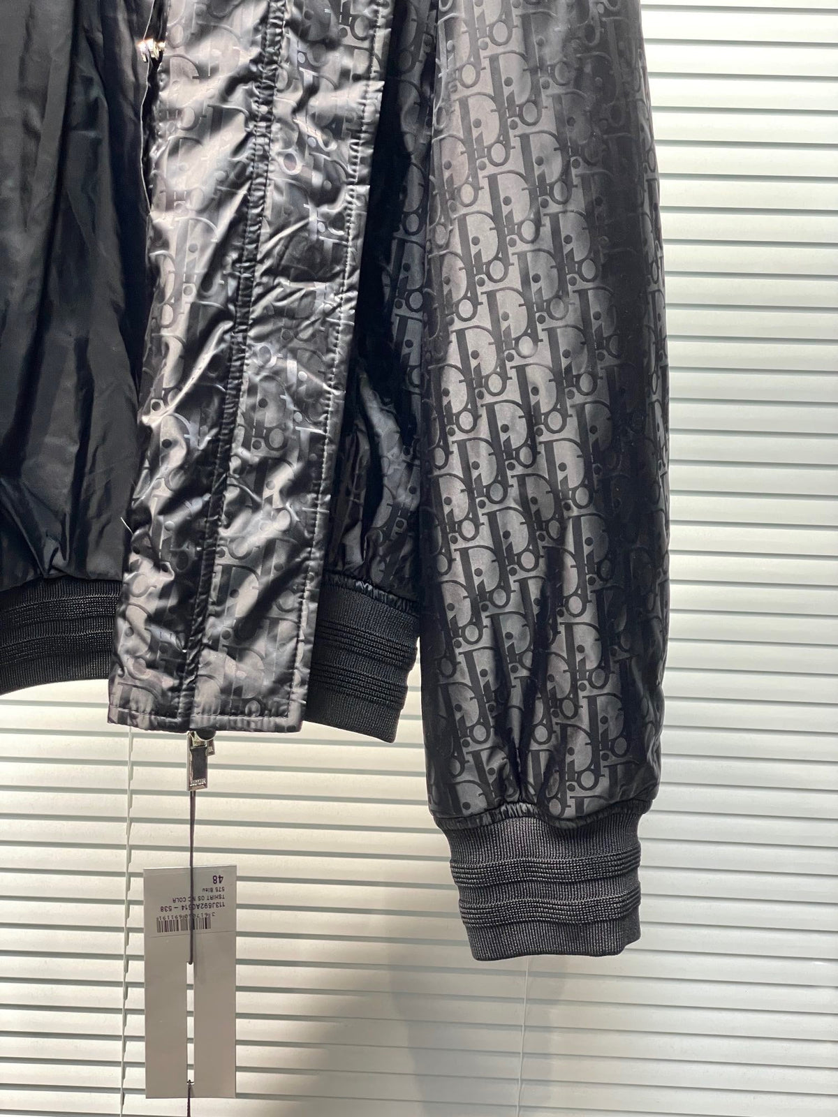 Schwarzer Stepp-Bomber aus Nylon – Herren