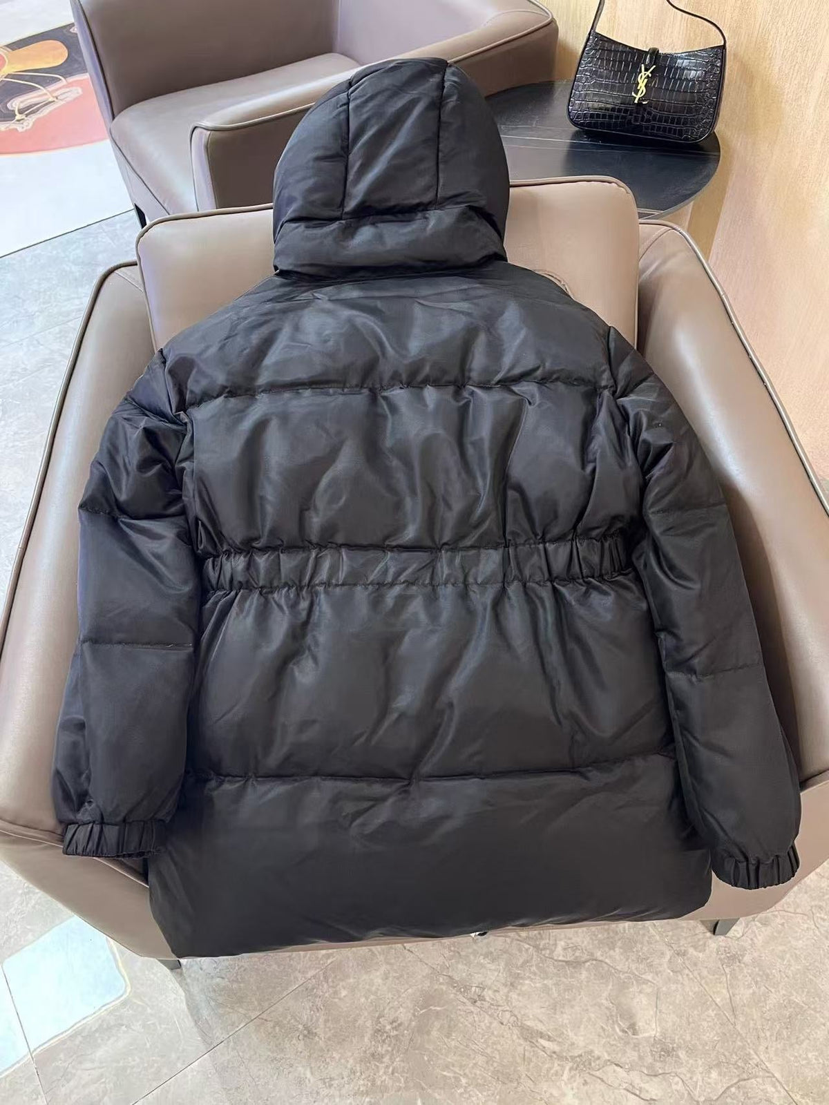 Black Puffer Jacket - Women's
