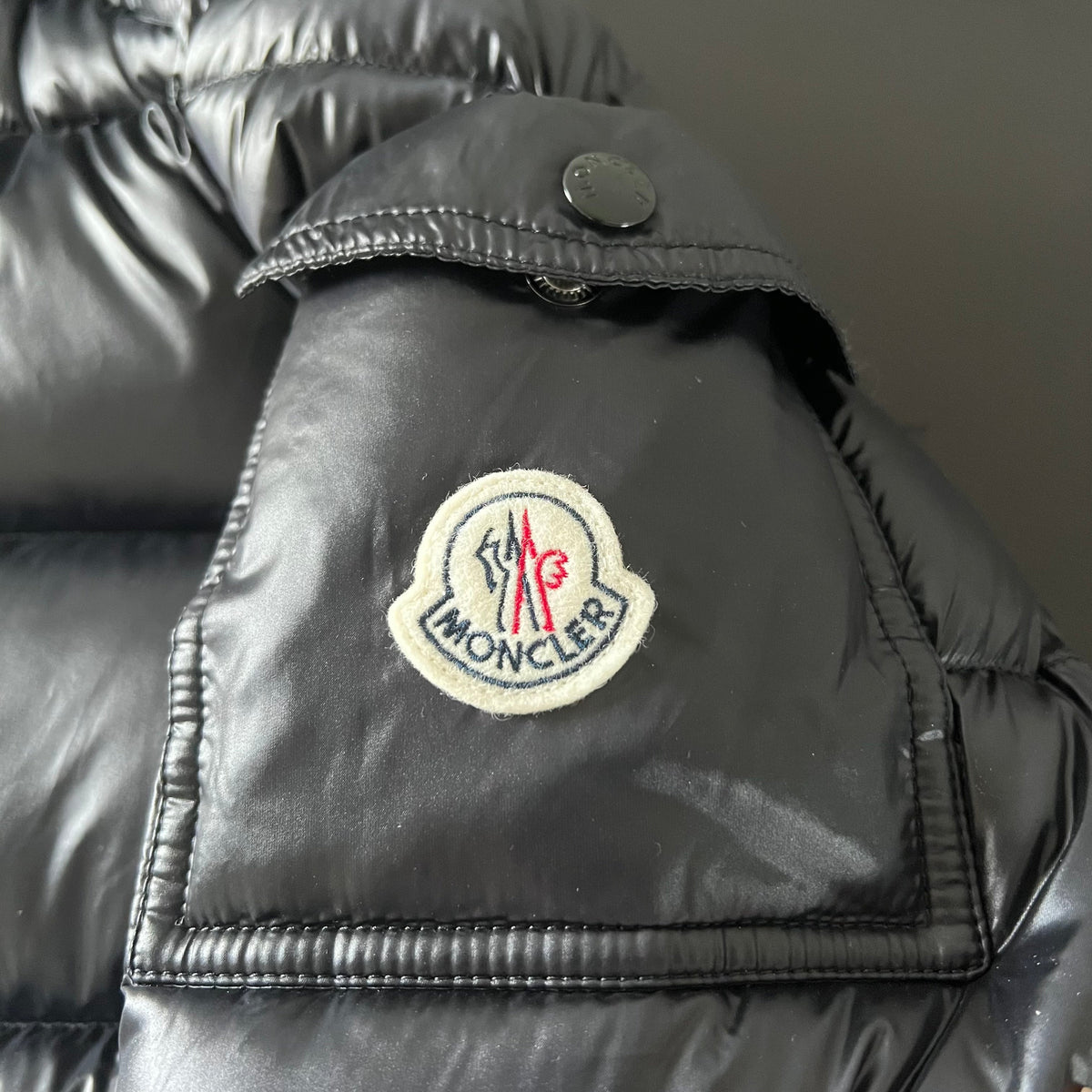 Schwarze Pufferjacke – Herren