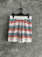 Multicolour Striped Knit Shorts - Men's