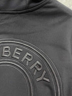 Navy Cotton Plain Zip-Through - Men's