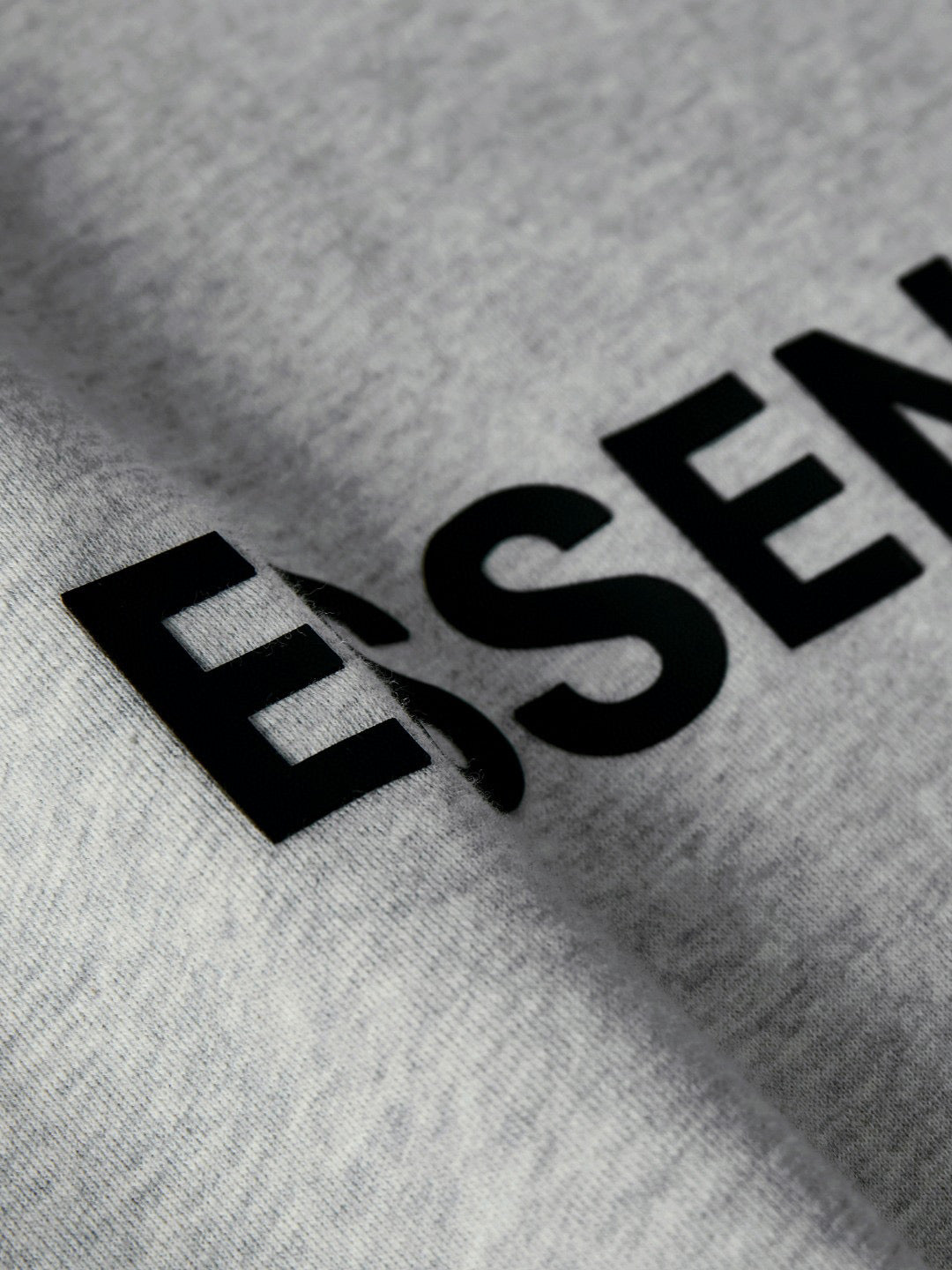Grey Cotton Logo Pullover - Men's