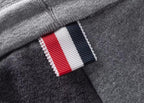 Grey Jersey Bar Stripe Drawstring - Men's