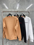 Weißes Baumwoll-T-Shirt mit Kontrastkragen – Herren
