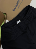 Navyfarbene Baumwollhose mit Kordelzug – Herren