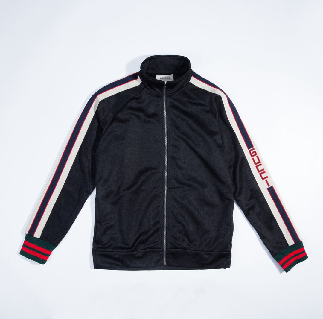 Navy Jersey Side Stripe Track - Men's