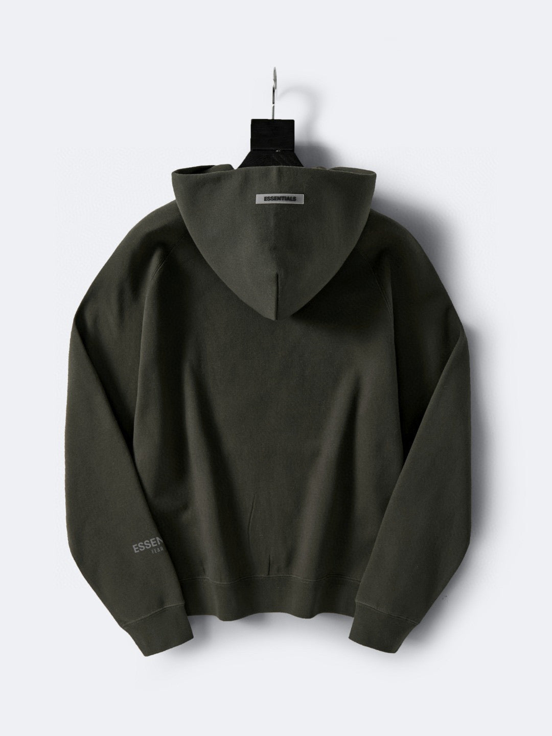 Grey Cotton Logo Pullover - Men's