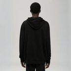 LOS ANGELES SPRAYED HOODIE – lONG SLEEVES HOODED SWEATSHIRT IN BLACK – LUX VERSE Luxury Designer Fashion Outlet