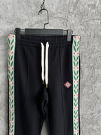 Black Jersey Side Tape Track - Men's