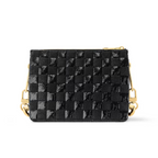 Coussin BB Iconic Pattern – fitted with a removable adjustable leather strap and a detachable chunky chain – LUX VERSE Luxury Designer Fashion Outlet