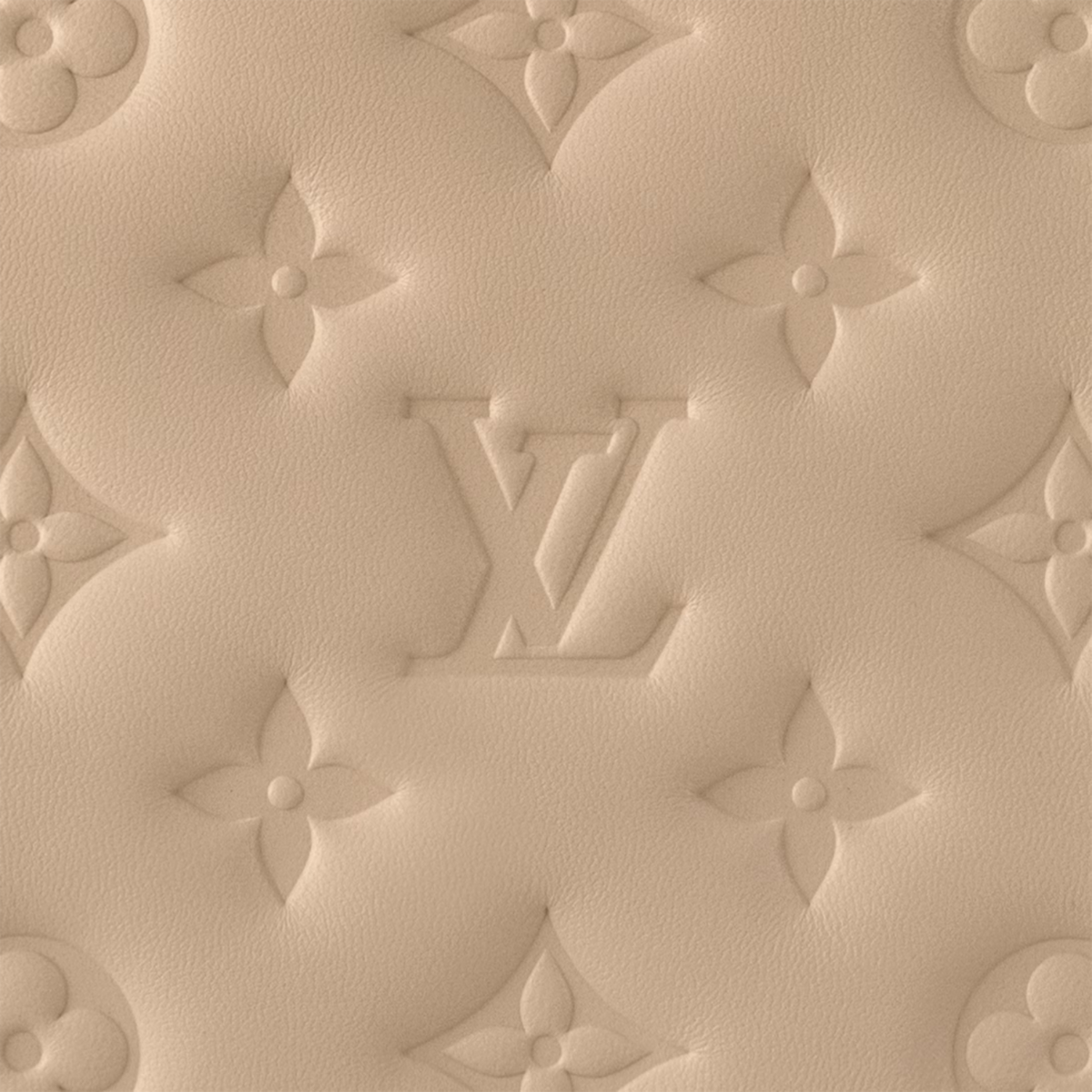 Sleek Side Coussin PM – the soft, touchable lambskin base is meticulously embroidered with Monogram motifs, – LUX VERSE Luxury Designer Fashion Outlet