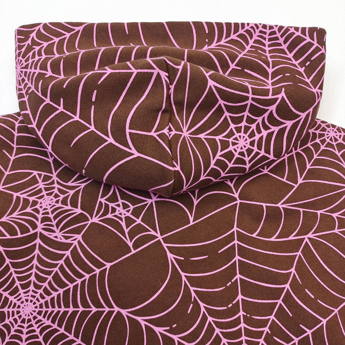 Burgundy Cotton Web Print Pullover - Men's