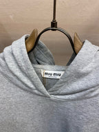 Grauer Baumwoll-Schlichter Pullover – Herren