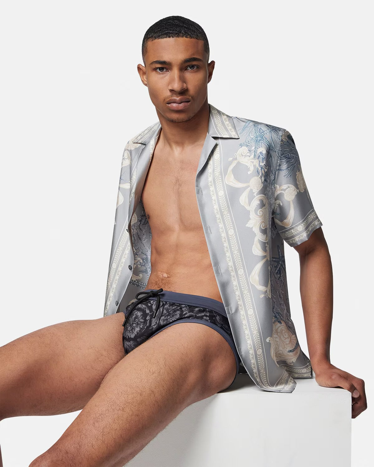 Barocco Reversible Swim Briefs – for hygiene purposes we advise to try on this item with personal underwear underneath – LUX VERSE Luxury Designer Fashion Outlet