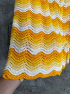 Yellow Knit Chevron Drawstring - Men's