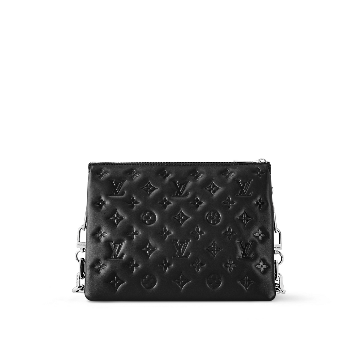 Coussin PM Black – this model is fitted with a wide, adjustable textile strap for a casual carry, – LUX VERSE Luxury Designer Fashion Outlet