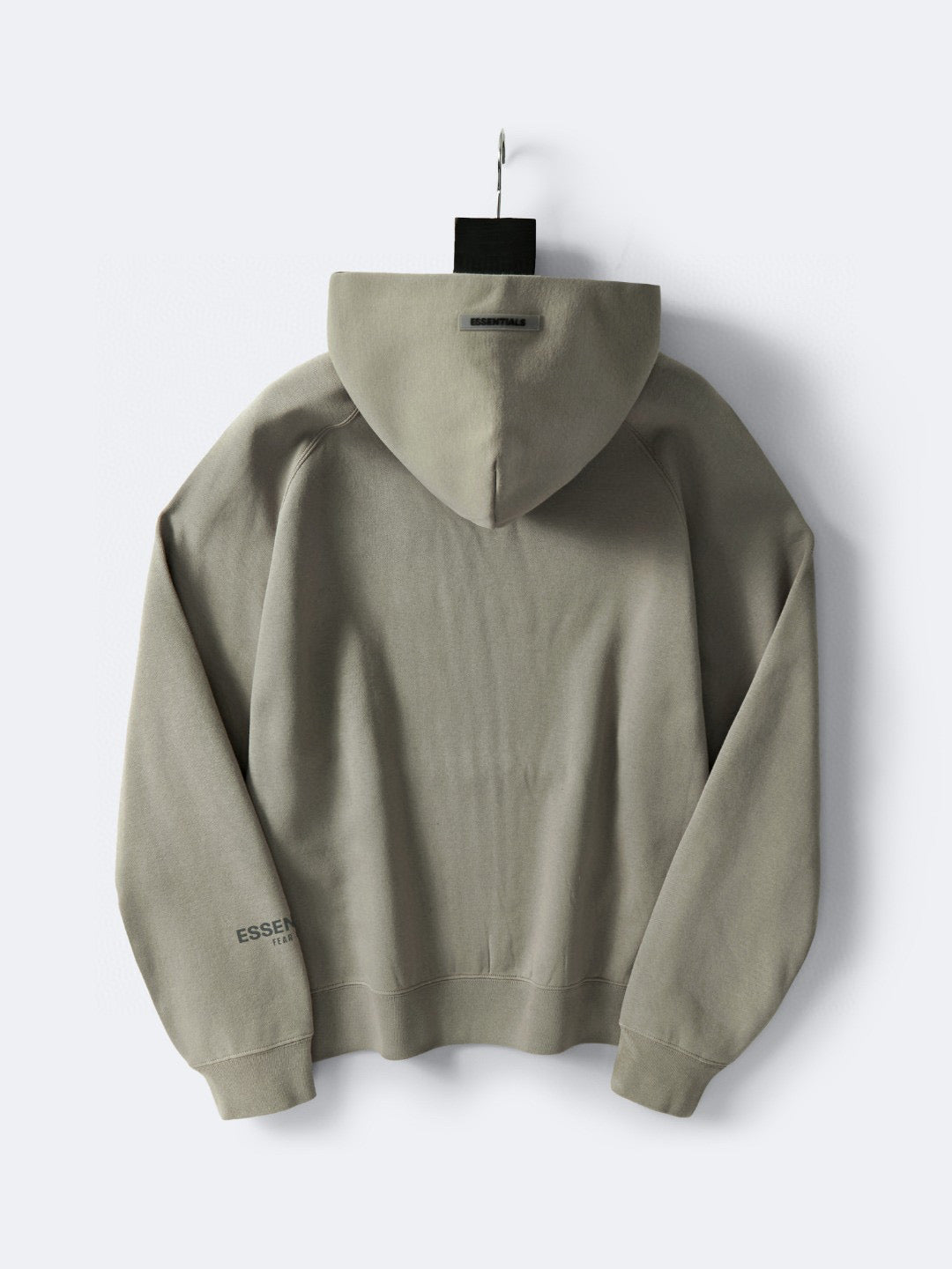 Grey Cotton Logo Pullover - Men's