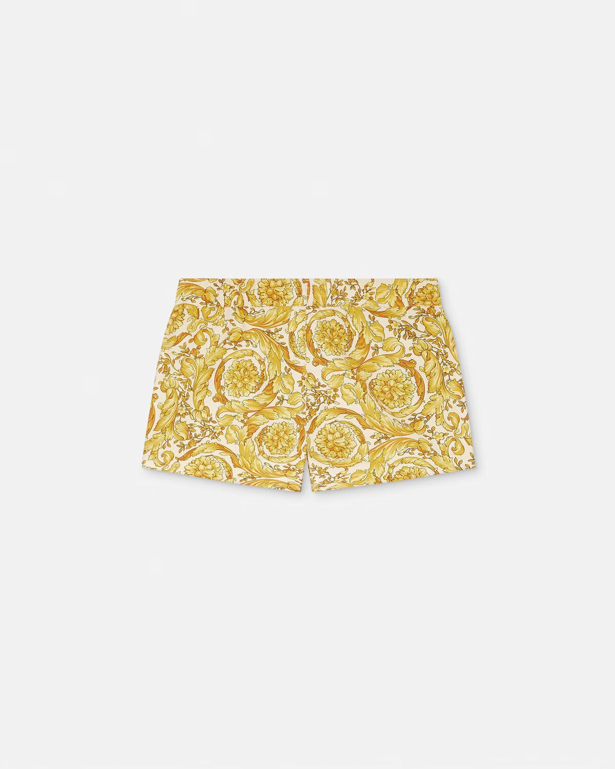 Barocco Swim Shorts – barocco print Side pockets Mesh slip lining Elastic drawstring waistband Outer – LUX VERSE Luxury Designer Fashion Outlet