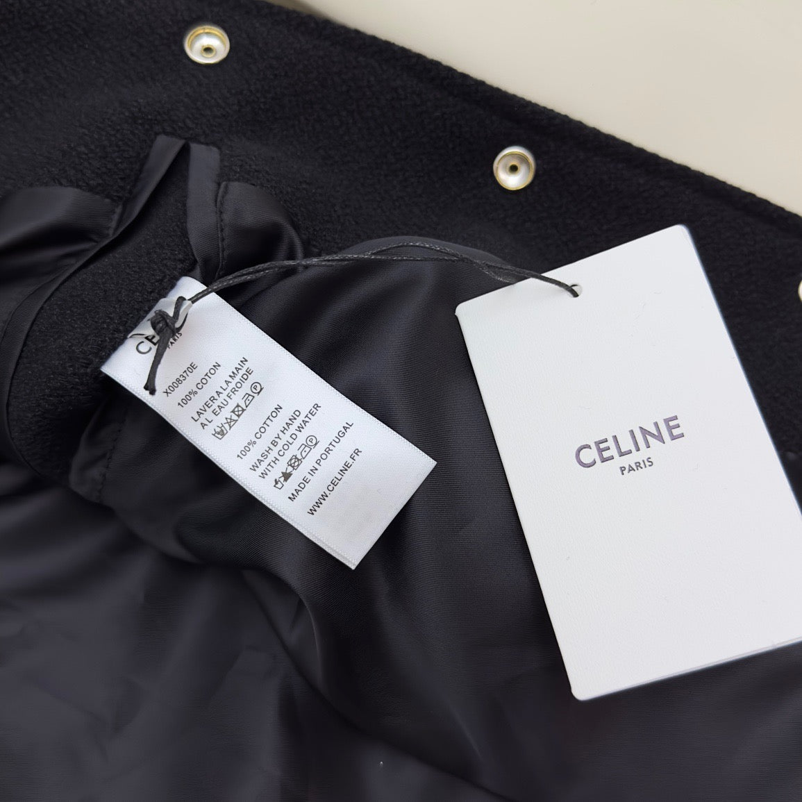 Black Wool Letter Varsity - Men's