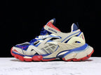 Track White Blue and Red Sneakers