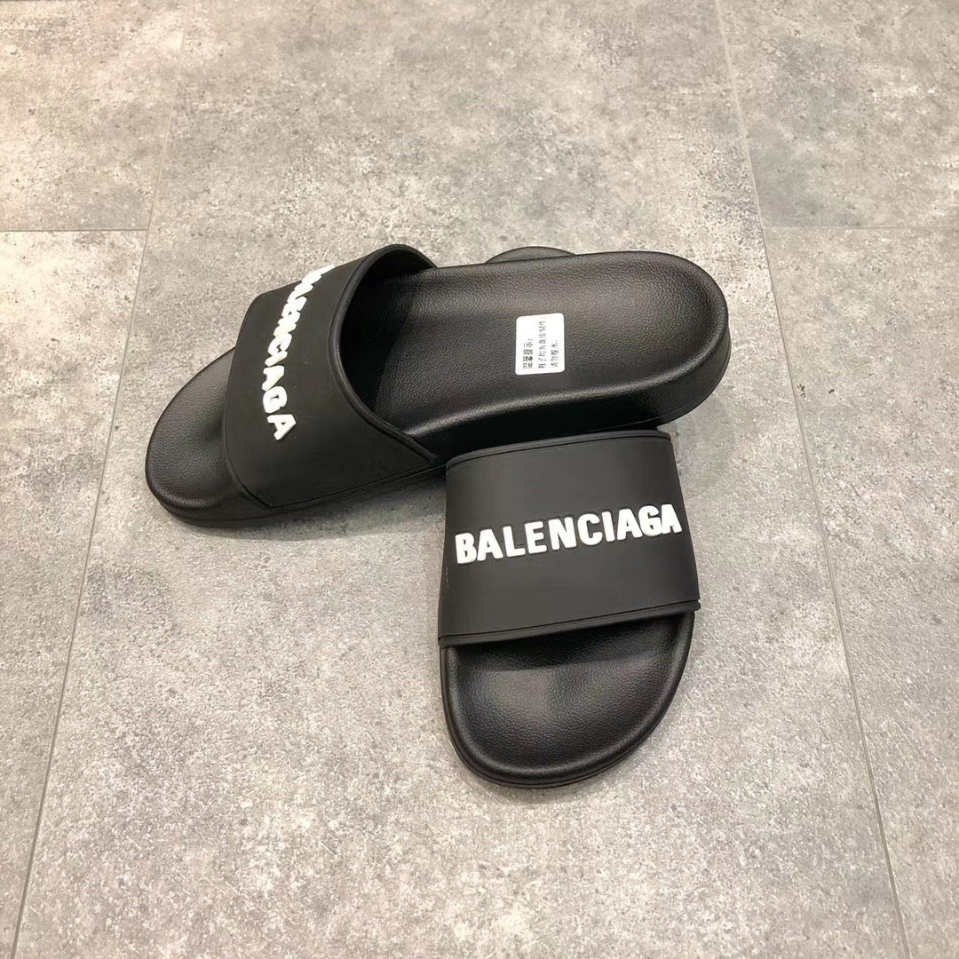Black with White Logo Slides