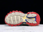 Track White Blue and Red Sneakers