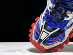 Track White Blue and Red Sneakers