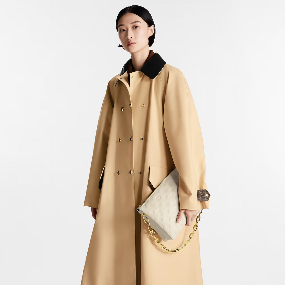 Coussin PM Lambskin – it can be worn cross-body with the strap, styled as a short-shoulder bag, or – LUX VERSE Luxury Designer Fashion Outlet