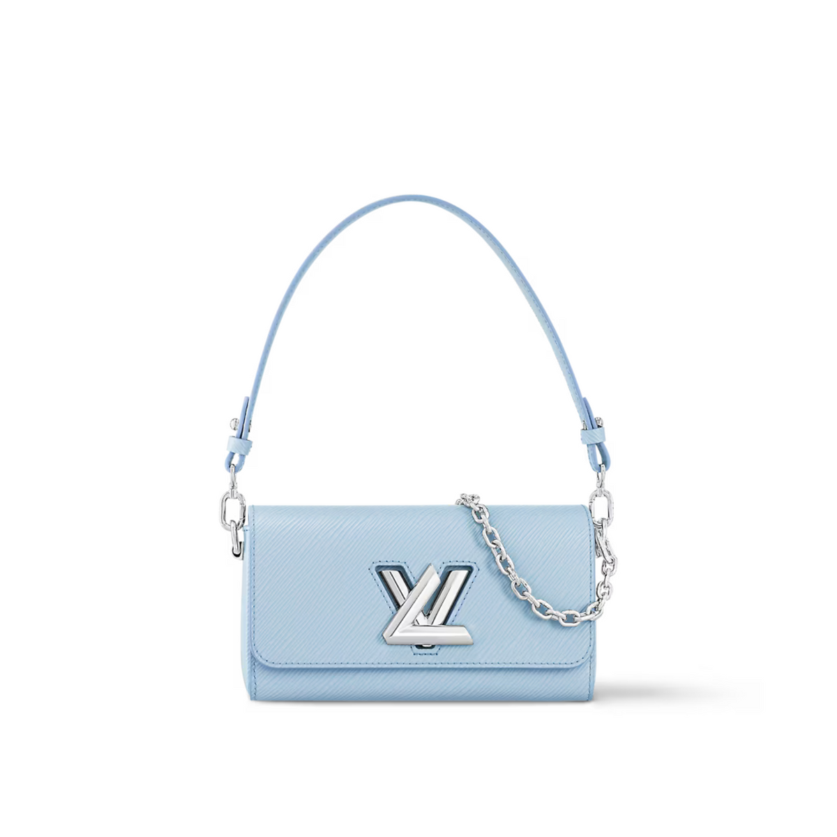 Twist West Candy Blue – with its elegant, elongated shape, the Twist West handbag offers a cool new – LUX VERSE Luxury Designer Fashion Outlet