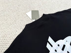 Schwarzes Baumwoll-Rundhals-Sweatshirt mit Logo – Herren