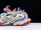 Track White Blue and Red Sneakers