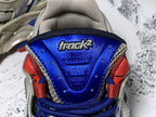 Track White Blue and Red Sneakers