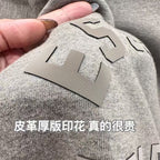 Pflanzenasche Schwarzer Kapuzenpullover – Herren