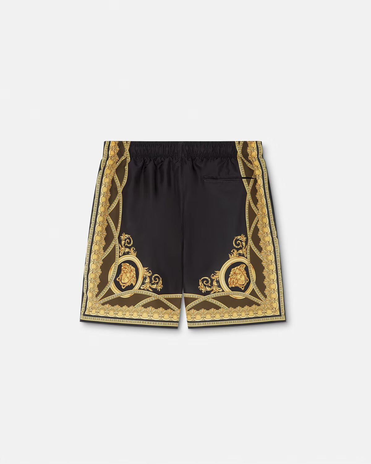 La Coupe Des Dieux Boardshorts – coupe des Dieux print Side pockets Back welt pocket Mesh slip lining Elastic – LUX VERSE Luxury Designer Fashion Outlet