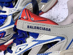 Track White Blue and Red Sneakers
